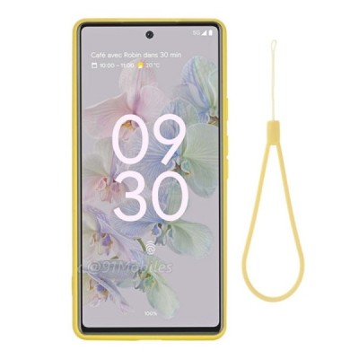 Google Pixel 6A Shell cieta silikona (TPU) apvalks - dzeltens | vacins.lv