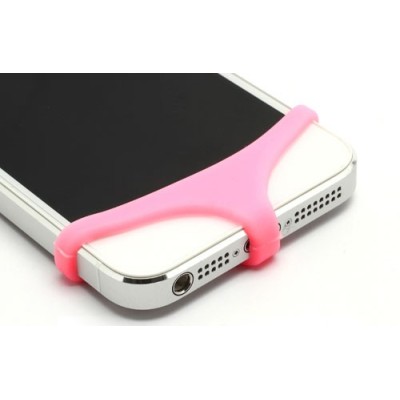 Rožiniai telefono minkšto silikono apatiniai („triusikai“) / Priedai.lt