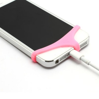 Rožiniai telefono minkšto silikono apatiniai („triusikai“) / Priedai.lt