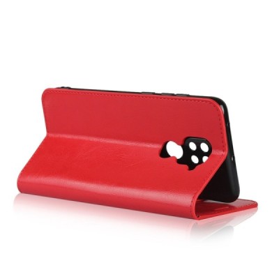 Xiaomi Redmi Note 9 „Split“ sērijas sarkans atvērams maciņš, maks | Vacins.lv