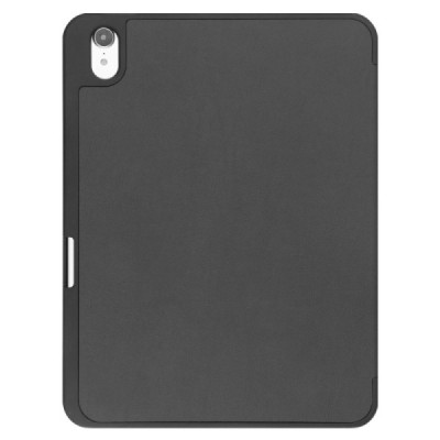 Apple iPad 10.9" 2022 (A2757, A2777) atvēramais melns maciņš - maks ar vietu, kur ielikt stylus | Vacins.lv