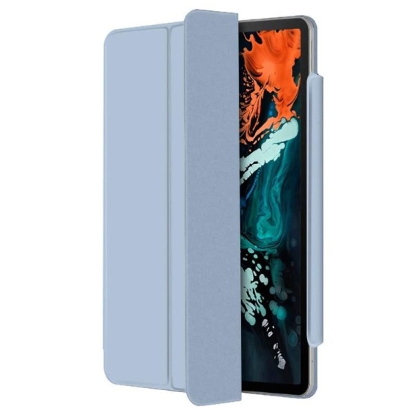 Leather Smart Cover atvēramais maciņš - gaiši zils (iPad Pro 11" 2022 / 2021 / 2020 / 2018 / Air 4 2020 / Air 5 2022)
