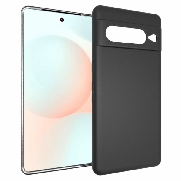 Cieta silikona (TPU) apvalks - melns (Pixel 7 Pro)