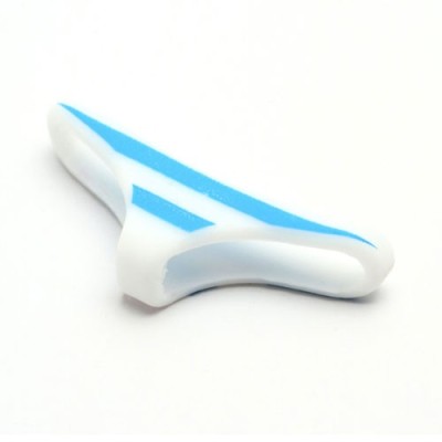 Baltā krāsā ar zilu jostam mīksta silikona elefona apakšbikses / Vacins.lv