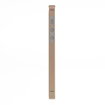 Stilingas šampaninis Apple iPhone SE (5, 5s) rėmelis - kraštų apvadas (bamperis) / Priedai.lt