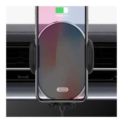 „XO-WX015“ automobilinis telefono laikiklis / kroviklis 10W - juodas | Priedai.lt