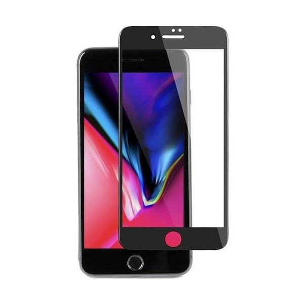 „Ceramics“ hibridinė apsauginė ekrano plėvelė (pilnai dengianti) - juoda (iPhone 7 / 8 / SE 2020 / SE 2022)