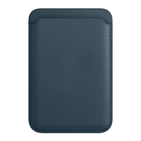 Magnētisks ādas kartiņas futrālis - zils