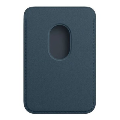 Magnētisks zils ādas kartiņas futrālis - kabata | Vacins.lv