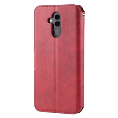 „AZNS“ atverčiamas raudonas odinis Huawei Mate 20 Lite dėklas - knygutė | Priedai.lt