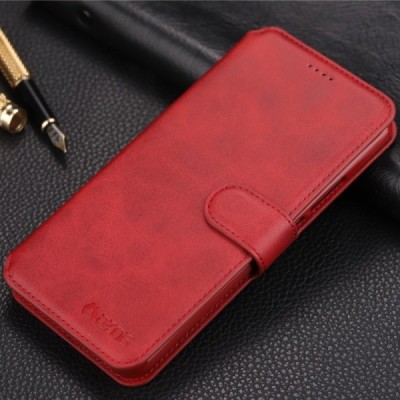 „AZNS“ atverčiamas raudonas odinis Huawei Mate 20 Lite dėklas - knygutė | Priedai.lt