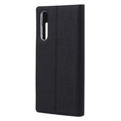 Huawei P20 Pro „Vili“ S View Cover atverčiamas juodas dėklas su langeliu | Priedai.lt