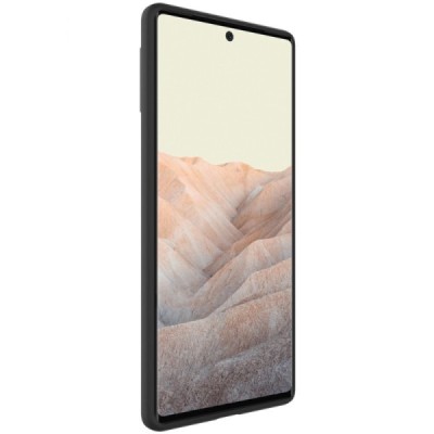 Google Pixel 6 Pro „Imak“ cieta silikona (TPU) melns apvalks | vacins.lv
