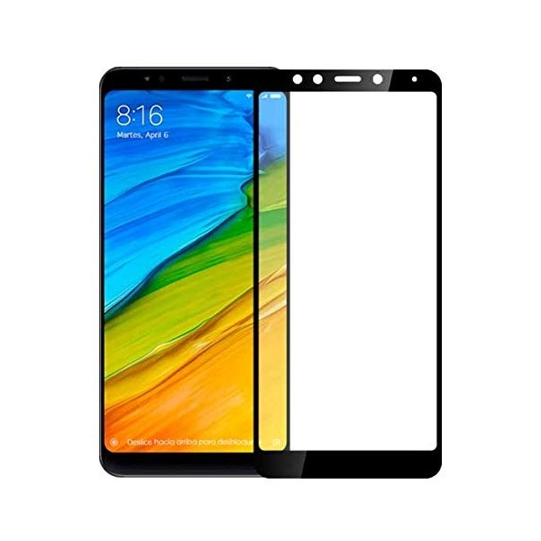 „Rurihai“ Tempered Glass pilnīgi aizsedzams ekrāna aizsargstikls 2.5D - melns (Redmi 5)