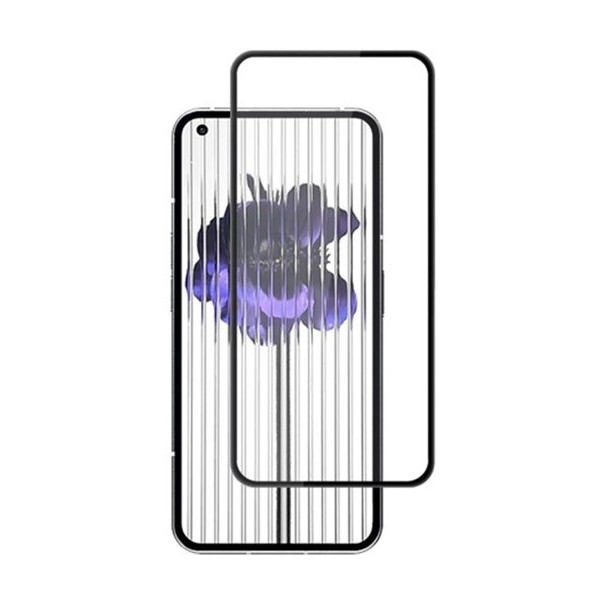 „Amorus“ apsauginių ekrano stiklų (pilnai dengiančių) komplektas - juodi (Nothing Phone 1)