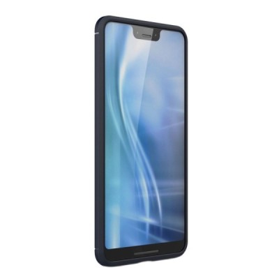 Google Pixel 3 XL „Carbon“ cieta silikona (TPU) tumši zils apvalks | vacins.lv