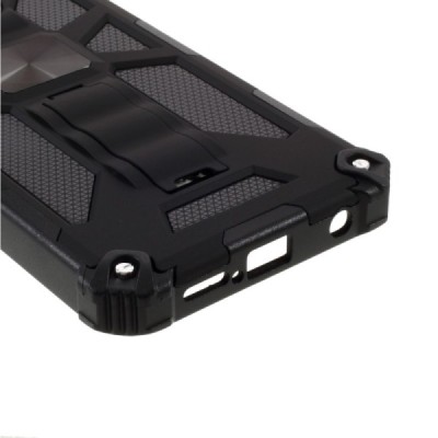 Xiaomi Redmi Note 9 Pro „Armor“ Magnetic Kickstand sustiprintos apsaugos juodas dėklas - nugarėlė | Priedai.lt