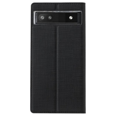 Google Pixel 6A „Vili“ atvērams melns ādas maciņš | Vacins.lv