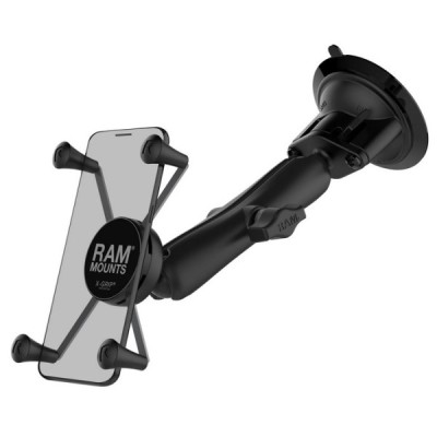 „RAM Mounts“ X-Grip Large automobilinis telefono laikiklis juodas (tvirtinamas prie stiklo) | Priedai.lt