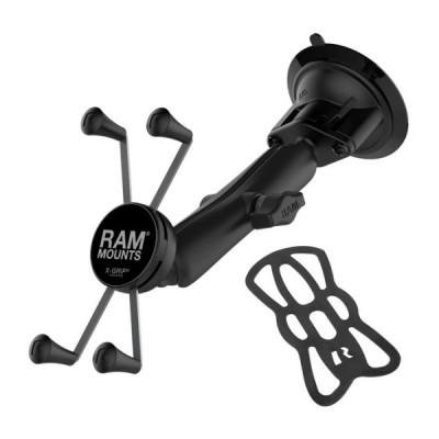 „RAM Mounts“ X-Grip Large automobilinis telefono laikiklis juodas (tvirtinamas prie stiklo) | Priedai.lt