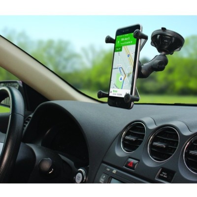 „RAM Mounts“ X-Grip Large automobilinis telefono laikiklis juodas (tvirtinamas prie stiklo) | Priedai.lt