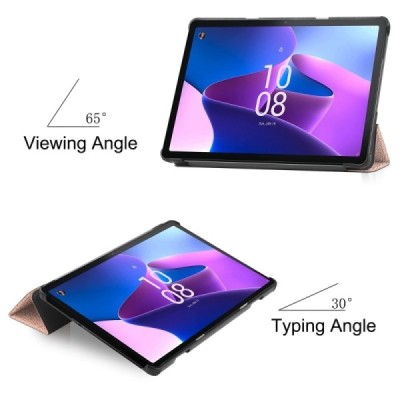 Lenovo Tab M10 10.1" Gen 3 (TB-328XU, TB-328FU) atvēramais zelta maciņš | Vacins.lv