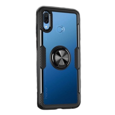 Huawei Honor Play „Fashion“ Kickstand kieto silikono TPU skaidrus dėklas - nugarėlė | Priedai.lt