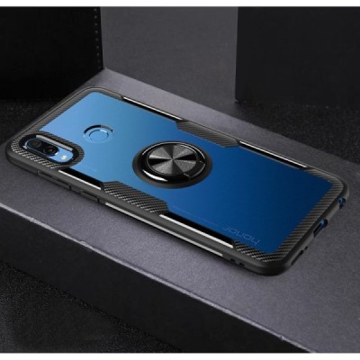 Huawei Honor Play „Fashion“ Kickstand kieto silikono TPU skaidrus dėklas - nugarėlė | Priedai.lt