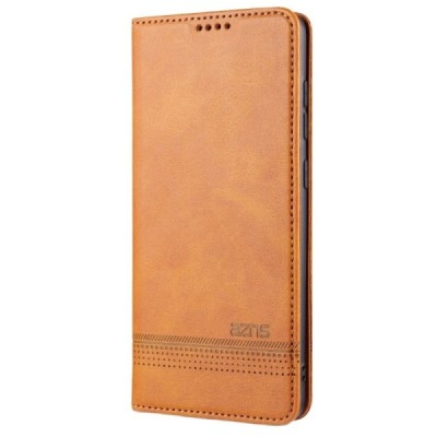 Samsung Galaxy S20 (G980) „AZNS“ Retro ādas atvēramais brūns maciņš (maks) | Vacins.lv