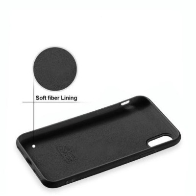 Apple iPhone Xr „X-Level“ Dynamic melns cieta silikona apvalks | vacins.lv