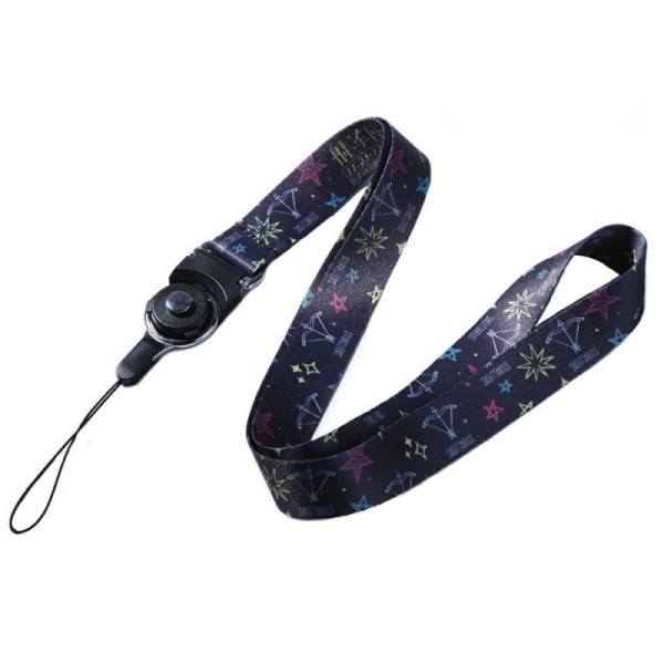 „Pattern“ Sagittarius telefona virviņa (pakaramais) - krāsaina