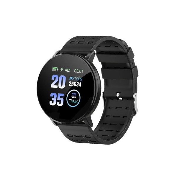 „119 Plus“ viedpulkstenis - melns