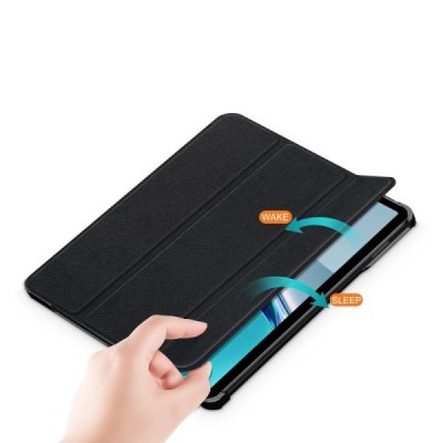 Huawei MatePad 11'' (2021) atverčiamas juodas odinis dėklas - knygutė | Priedai.lt