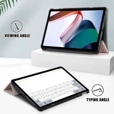 Xiaomi Redmi Pad 10.6" atvēramais zelta maciņš | Vacins.lv