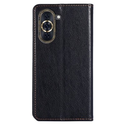 Solidus Huawei Nova 10 Pro juodas odinis atverčiamas dėklas | Priedai.lt