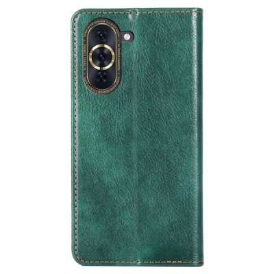 Solidus Huawei Nova 10 Pro žalias odinis atverčiamas dėklas | Priedai.lt