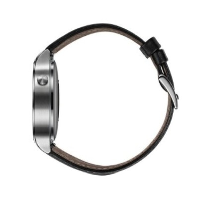 Leather viedā pulksteņa Huawei Watch ādas siksniņa - melns | Vacins.lv