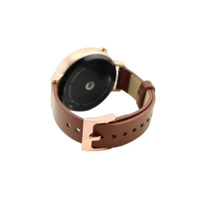 Deluxe viedā pulksteņa Motorola Moto 360 (46mm) ādas siksniņa - brūns | Vacins.lv