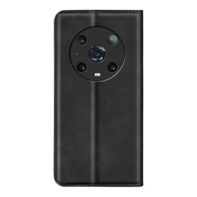 Huawei Honor Magic4 Pro „Split“ juodas odinis atverčiamas dėklas - knygutė | Priedai.lt