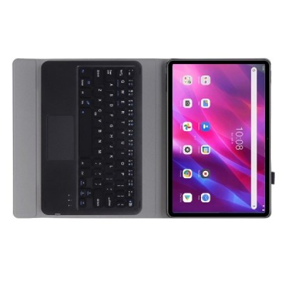Lenovo Tab K10 10.3" (TB-X6C6F) ādas atvēramais melns futrālis ar bluetooth tastatūra | Vacins.lv