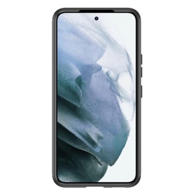 Samsung Galaxy S23 (SM-S911) „Carbon“ cieta silikona (TPU) melns apvalks | vacins.lv