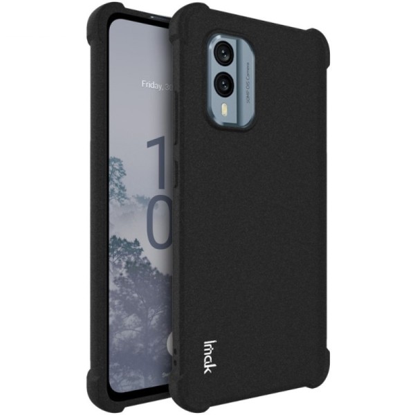 „Imak“ sustiprintos apsaugos kieto silikono (TPU) dėklas - juodas (Nokia X30 5G)