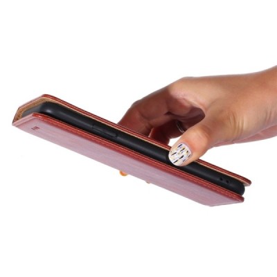 Solidus Nokia X30 5G rudas odinis atverčiamas dėklas | Priedai.lt