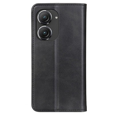 Asus Zenfone 9 (AI2202) „Split“ sērijas melns atvērams maciņš, maks | Vacins.lv