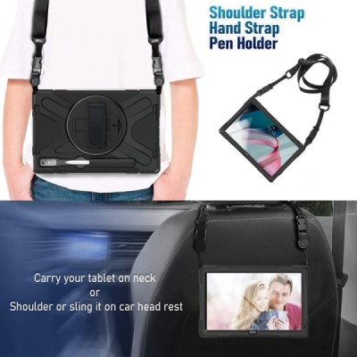 Lenovo Tab P11 Pro 11.2" Gen 2 sustiprintos apsaugos (360°) juodas dėklas - nugarėlė | Priedai.lt