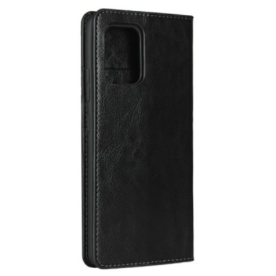 „Deluxe“ Leather Samsung Galaxy S10 Lite (G970) melns ādas atvērams maciņš | Vacins.lv