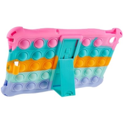 Lenovo Tab M10 10.1" Gen 3 (TB-328XU, TB-328FU) „Popit“ Bubble Kickstand minkšto silikono TPU rožinis dėklas - nugarėlė | Prieda