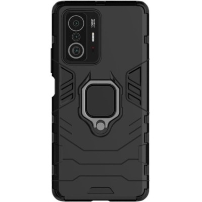 Xiaomi 11T (11T Pro) „Kickstand“ pastiprinātas aizsardzības melns apvalks | Vacins.lv