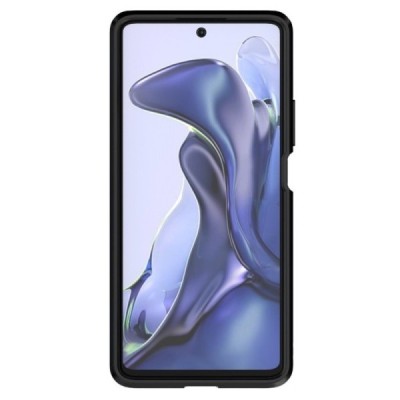 Xiaomi 11T (11T Pro) „Kickstand“ pastiprinātas aizsardzības melns apvalks | Vacins.lv