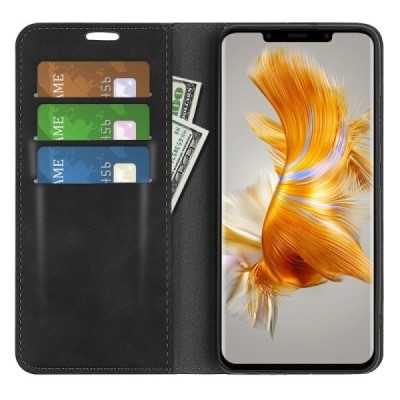 Huawei Mate 50 Pro „Split“ sērijas melns atvērams maciņš, maks | Vacins.lv